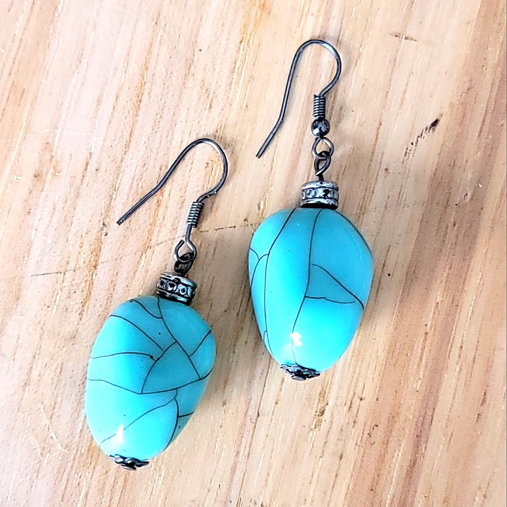 Turquoise Teardrop Earrings